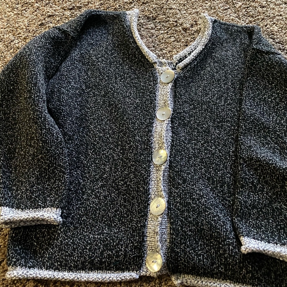 KUBA button sweater Medium.